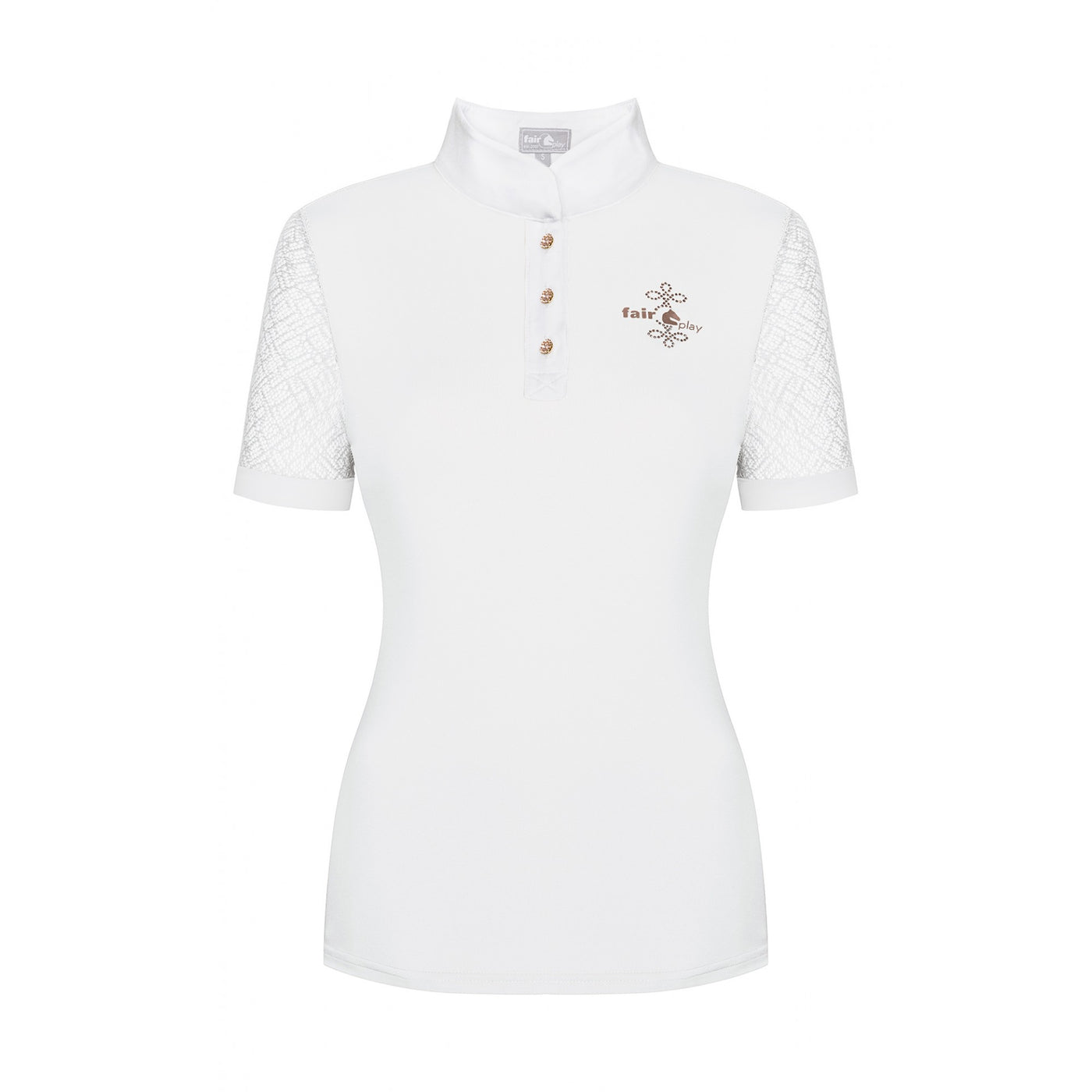 FAIR PLAY CECILE ROSEGOLD SHORT SLEEVE COMPETITION SHOW SHIRT