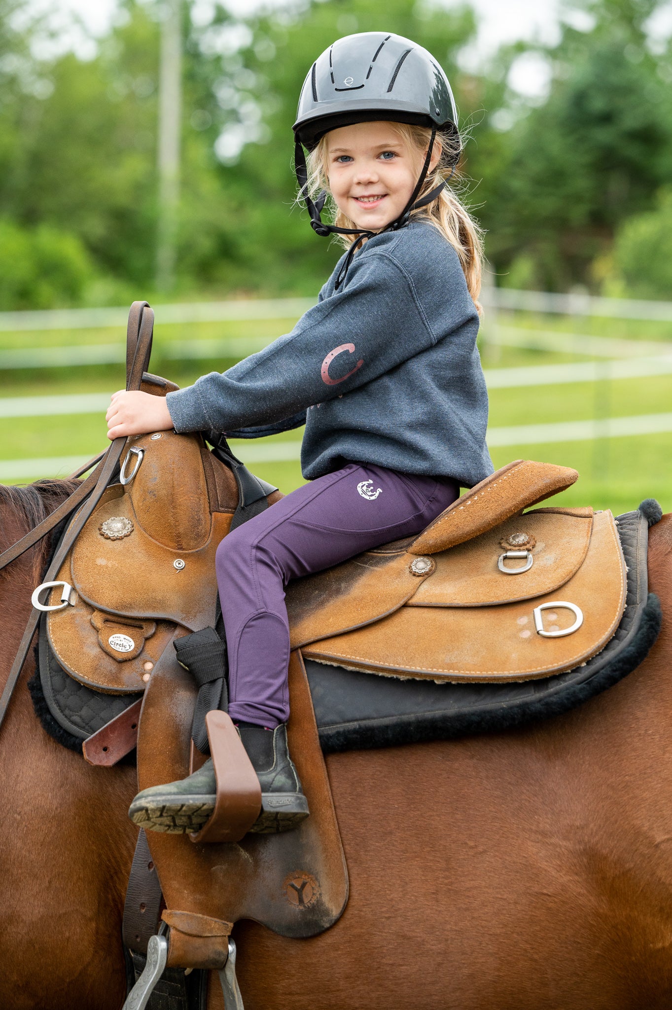 Kids Leggings Plum