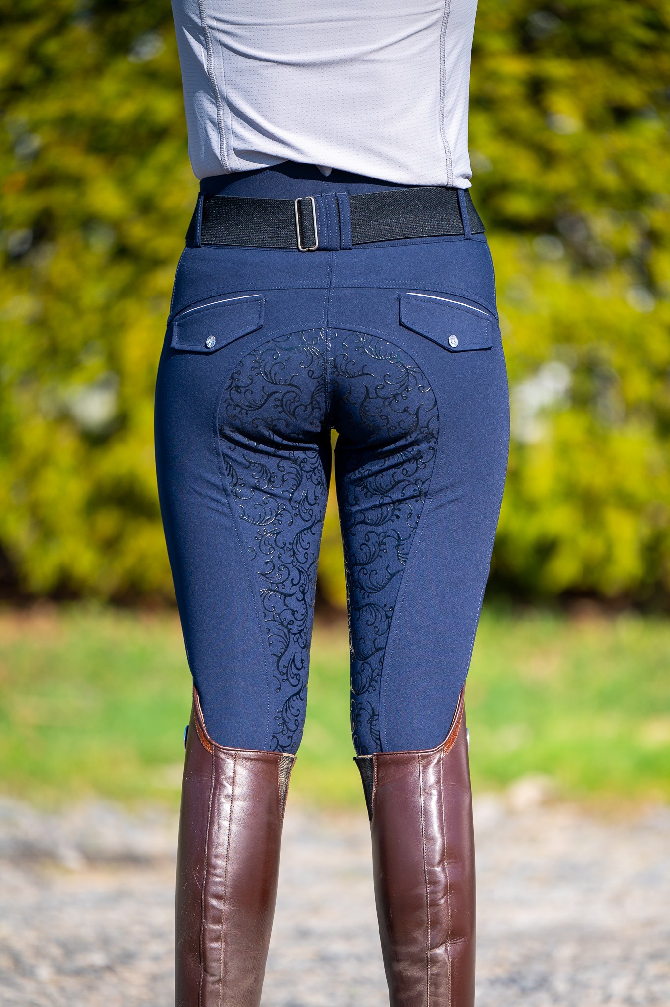 Dalhousie Full Seat Summer Breeches - Navy