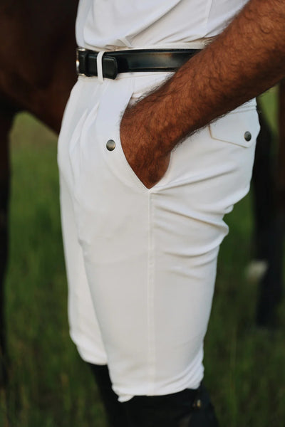 White full seat breeches for Men - Final Sale