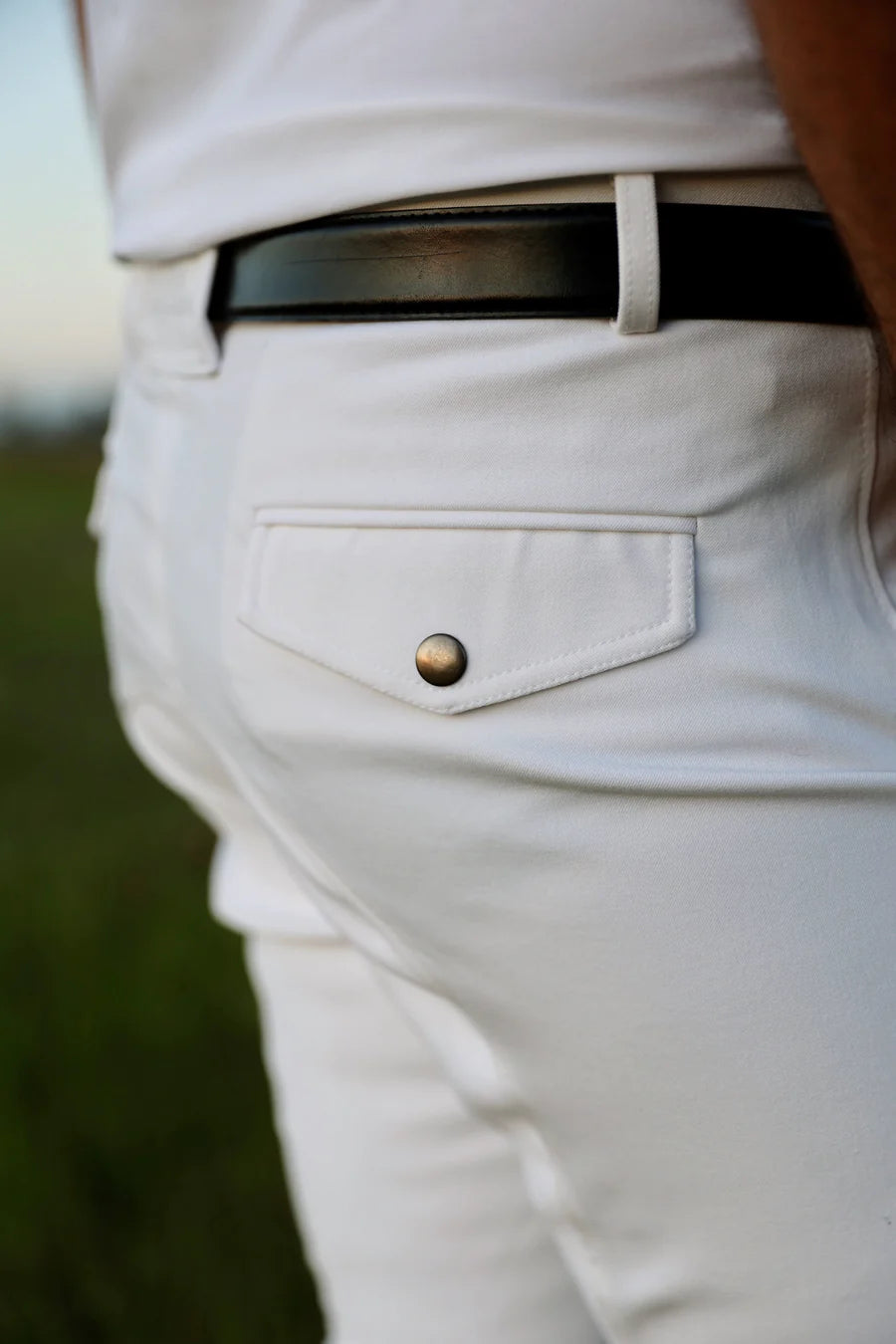 White full seat breeches for Men - Final Sale
