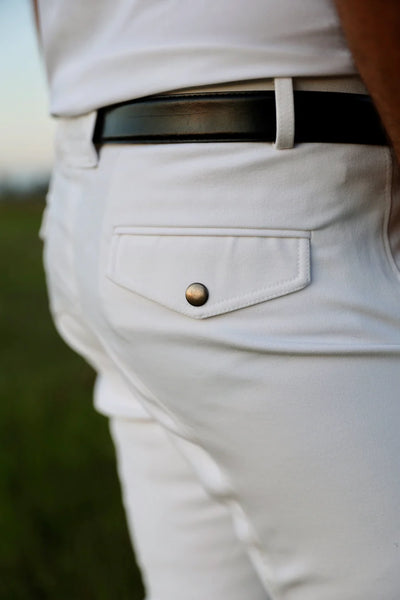 White full seat breeches for Men - Final Sale