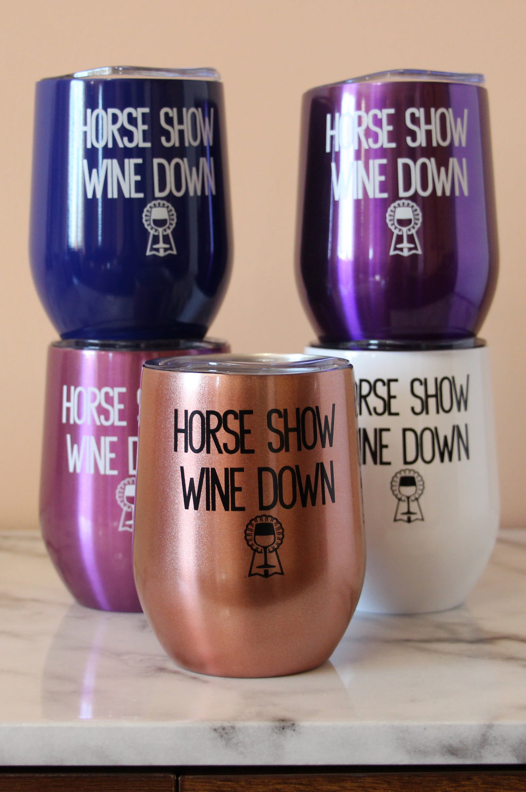 Horse Show Wine Down Insulated Cup - Leveza