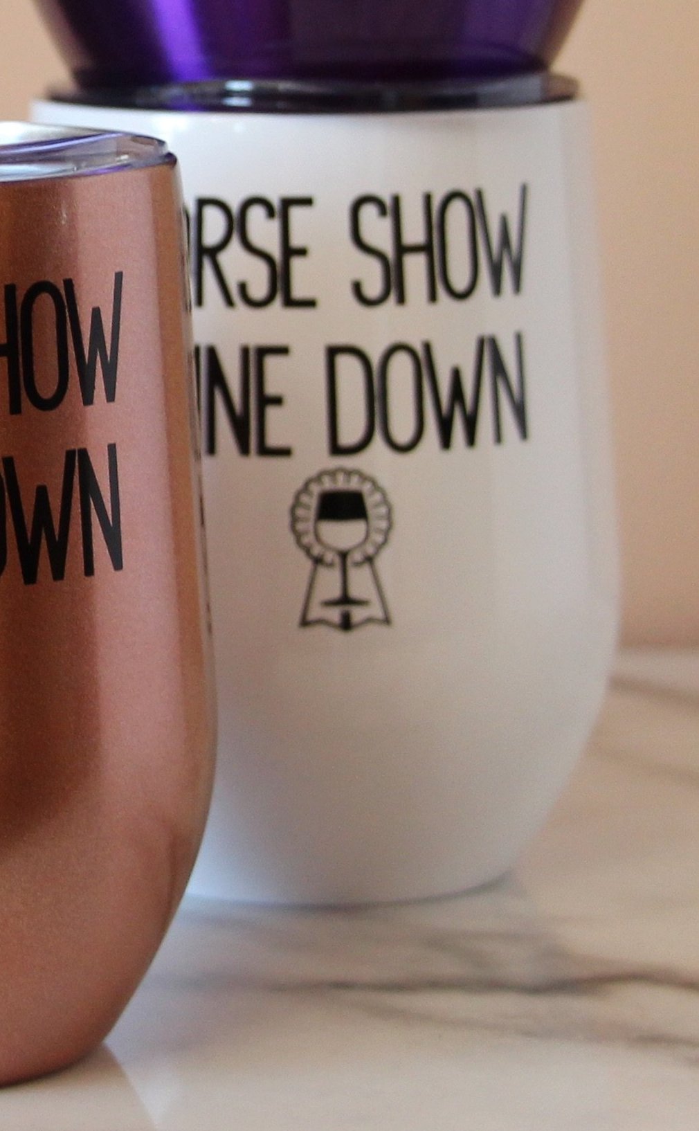 Horse Show Wine Down Insulated Cup