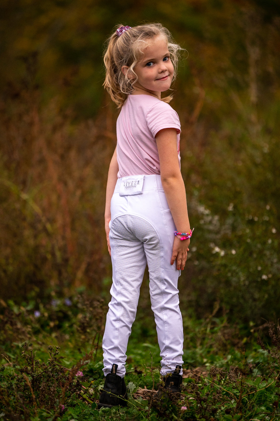 Kids Leggings White - Leveza