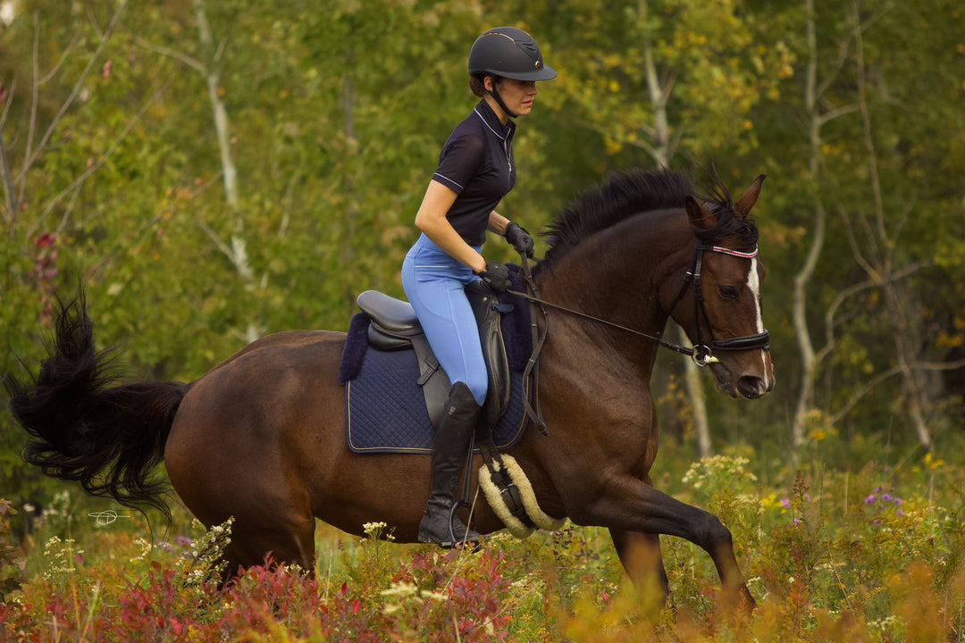 Navy Limited Sheepskin pad - Leveza